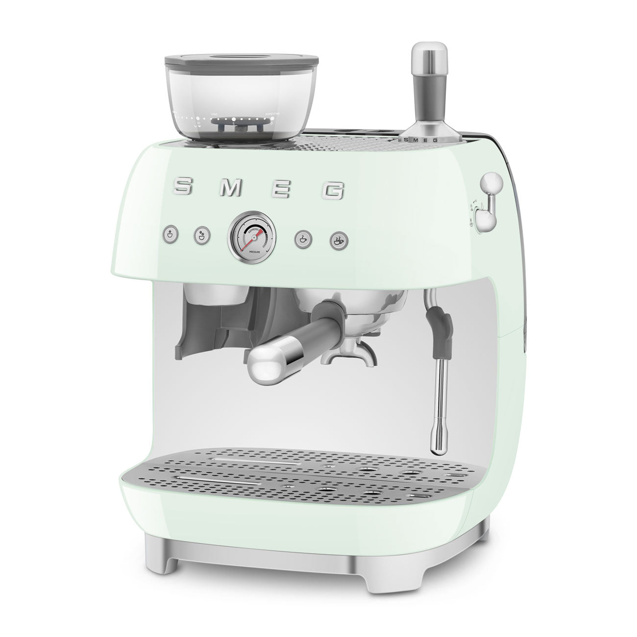 SMEG Macchina per caffè espresso manuale con macinacaffè